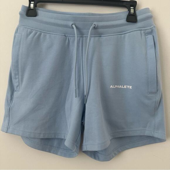 Alphalete Blue Women's Athletic Shorts Relaxed Fit Medium - Picture 1 of 3